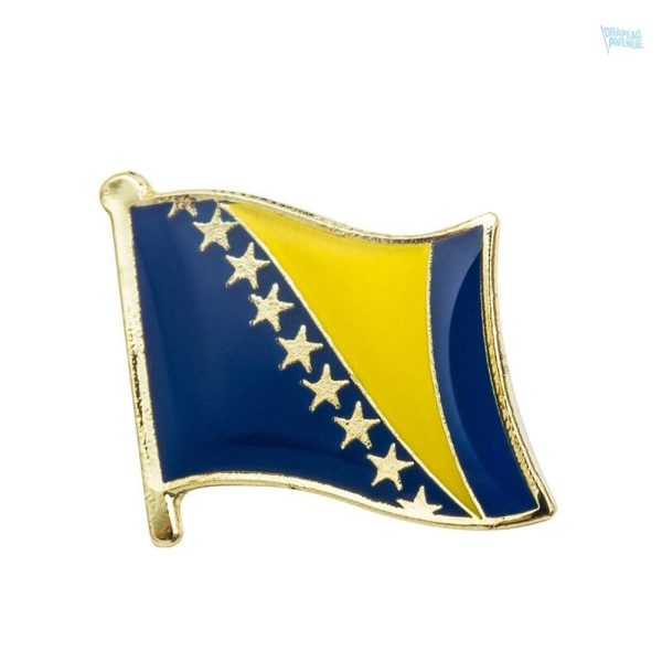 Pin's drapeau Bosnie-Herzégovine en émail coloré