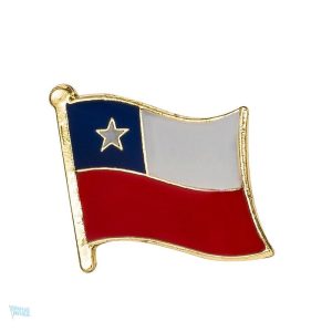 Pin's drapeau Chili en métal émaillé