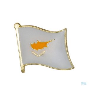 Pin's drapeau Chypre en émail coloré