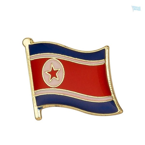 Pin's drapeau Corée du Nord en métal émaillé