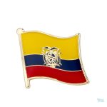 Pin's drapeau Équateur, accessoire de mode symbolique
