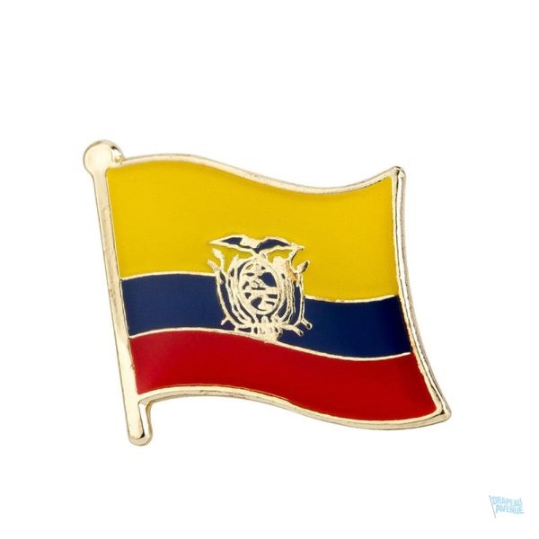 Pin's drapeau Équateur, accessoire de mode symbolique
