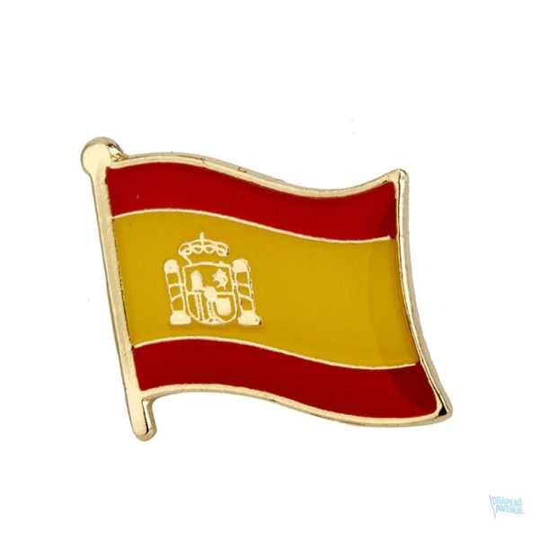 Pin's drapeau Espagne en métal émaillé coloré