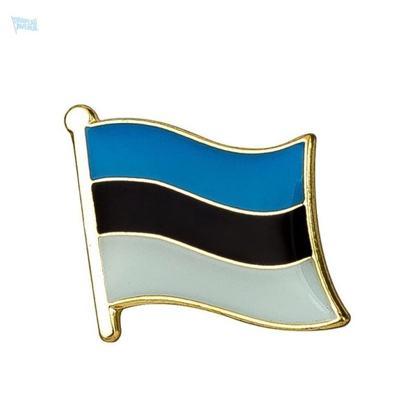 Pin's drapeau Estonie, accessoire symbolique