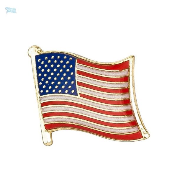 Pin's drapeau des États-Unis en émail coloré