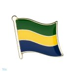 Pin's drapeau Gabon coloré et symbolique