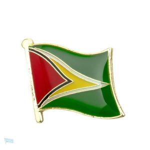 Pin's drapeau du Guyana, accessoire de mode symbolique