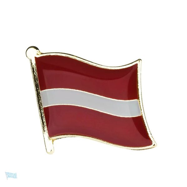 Pin's drapeau Lettonie en métal émaillé