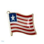 Pin's drapeau du Liberia en émail coloré