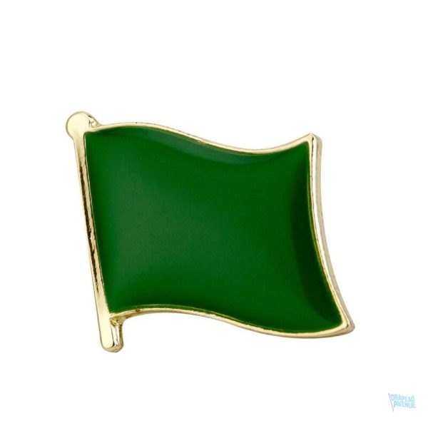 Pin's drapeau Libye vert, symbole national compact