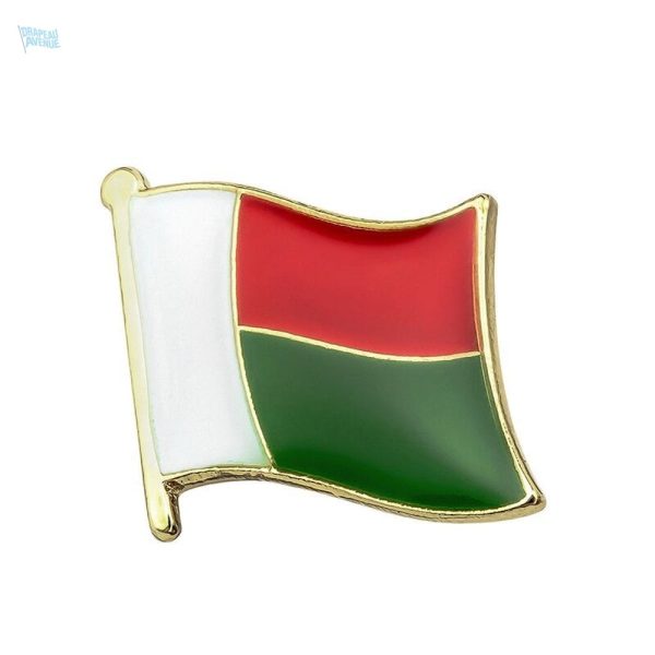 Pin's drapeau Madagascar en métal émaillé