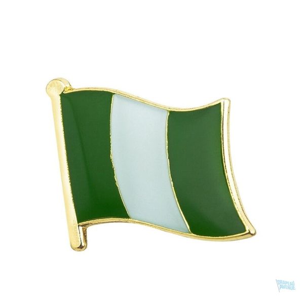 Pin's drapeau Nigeria, symbole du pays africain