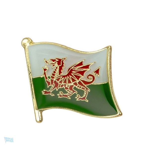 Pin's drapeau Pays de Galles en émail coloré
