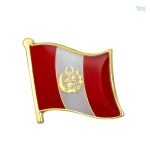 Pin's drapeau du Pérou, accessoire pour les passionnés de drapeaux