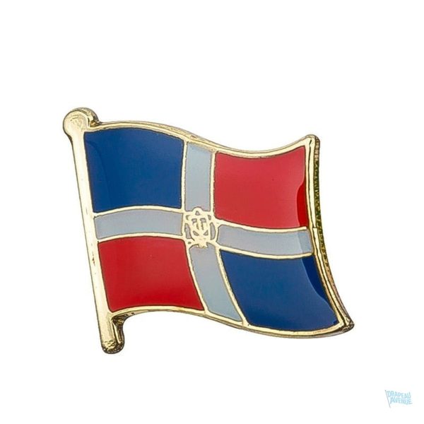 Pin's drapeau République Dominicaine en émail coloré