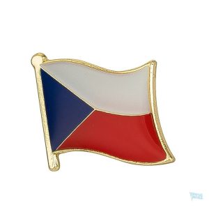 Pin's drapeau République Tchèque en métal émaillé