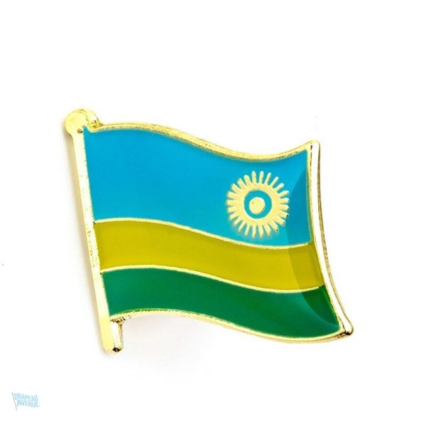 Pin's drapeau Rwanda en métal émaillé