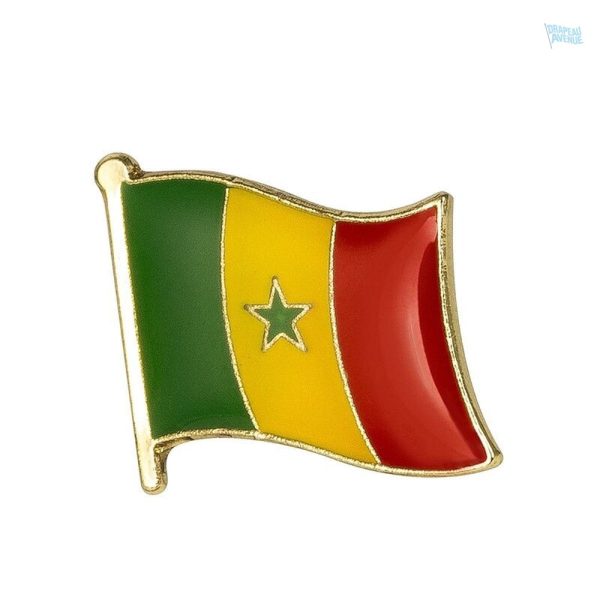 Pin's drapeau Sénégal, symbole du pays africain
