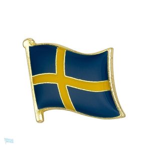 Pin's drapeau Suède, accessoire pour les passionnés de la Suède