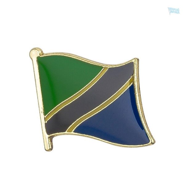 Pin's drapeau Tanzanie en métal émaillé coloré