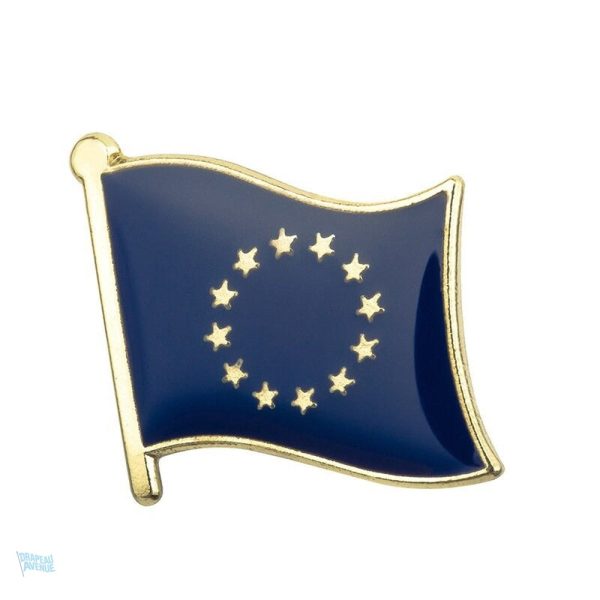 Pin's drapeau Union Européenne en émail coloré