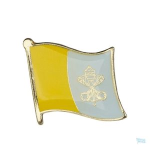 Pin's drapeau Vatican en émail coloré