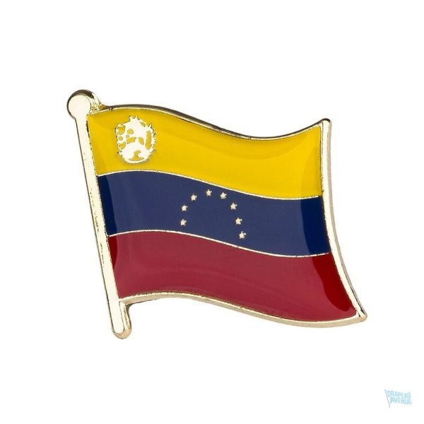 Pin's drapeau du Venezuela, symbole national coloré