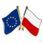 Pin's croisés Pologne et Union Européenne