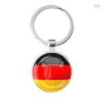 Porte-clés drapeau Allemagne en métal coloré