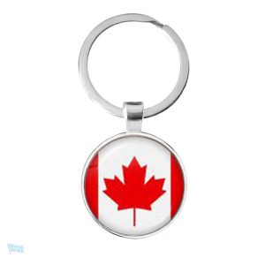 Porte-clés Canada avec drapeau emblématique