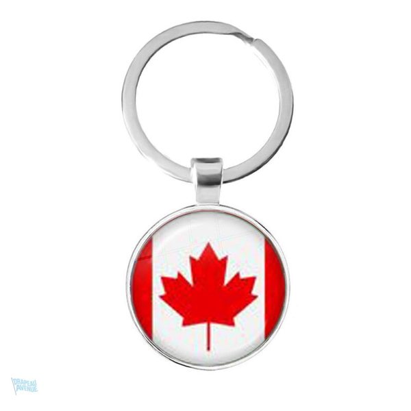 Porte-clés Canada avec drapeau emblématique
