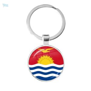 Porte-clés Kiribati avec drapeau national