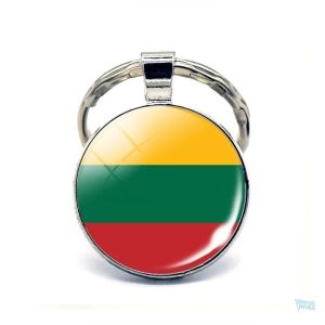Porte-clés Lituanie avec drapeau national