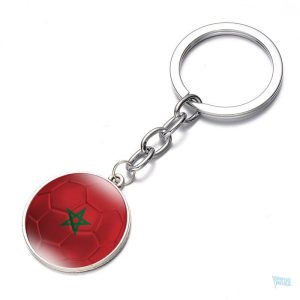 Porte-clés représentant le drapeau du Maroc