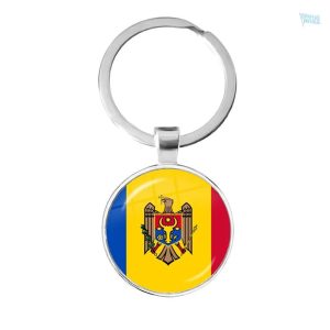 Porte-clés drapeau de la Moldavie