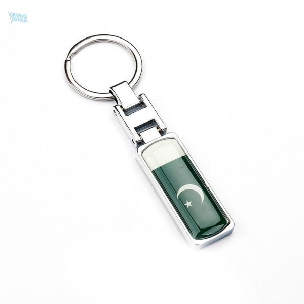 Porte-clés avec drapeau du Pakistan