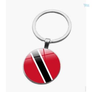 Porte-clés avec drapeau de Trinité-et-Tobago