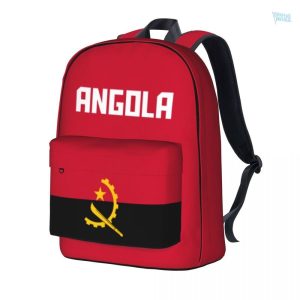 Sac à dos avec drapeau de l'Angola, design coloré et unique