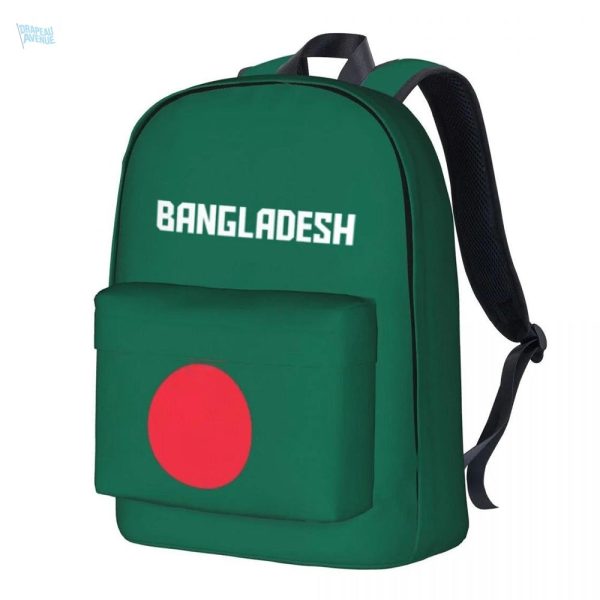 Sac à dos avec drapeau du Bangladesh en design stylisé