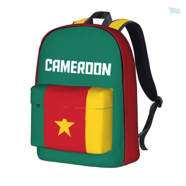 Sac à dos avec le drapeau du Cameroun en motif