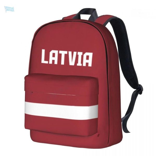 Sac à dos Lettonie avec motif du drapeau national