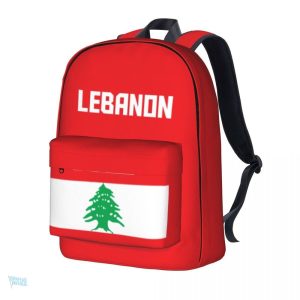 Sac à dos avec drapeau du Liban, accessoire patriotique