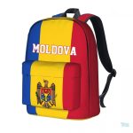 Sac à dos avec drapeau de la Moldavie, design vibrant et coloré
