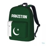 Sac à dos avec drapeau du Pakistan, style pratique et coloré