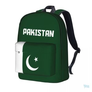 Sac à dos avec drapeau du Pakistan, style pratique et coloré