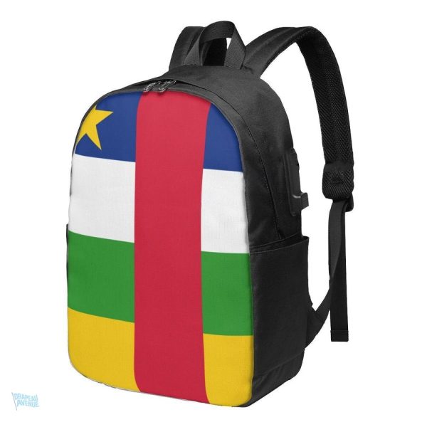 Sac à dos avec drapeau de la République Centrafricaine