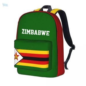 Sac à dos drapeau Zimbabwe, design coloré et original