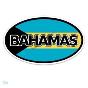 Sticker représentant le drapeau des Bahamas