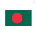 Autocollant représentant le drapeau du Bangladesh