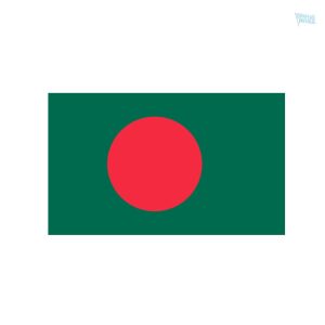 Autocollant représentant le drapeau du Bangladesh